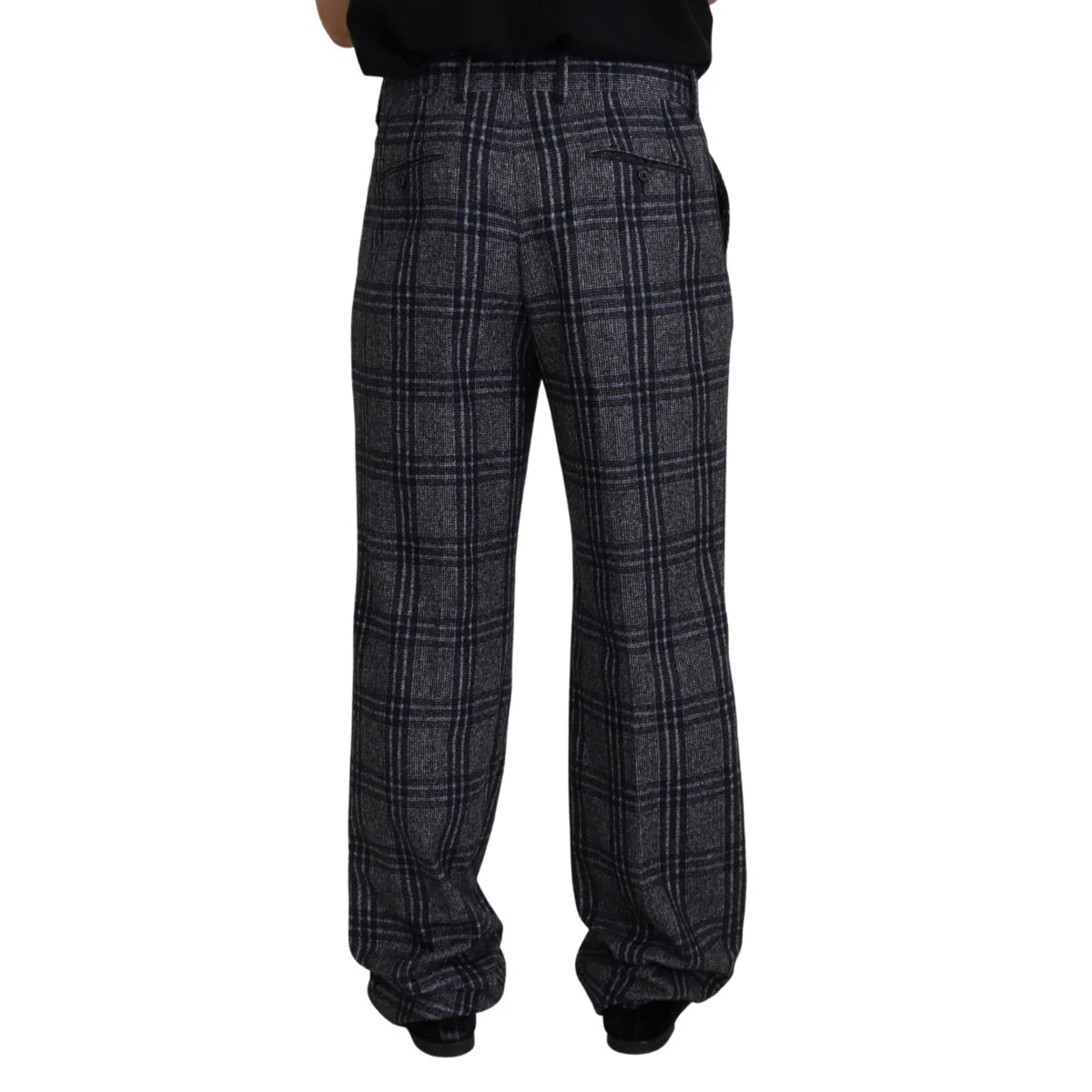 Showstopping Dolce Gabbana Gray Checkered Pants &
