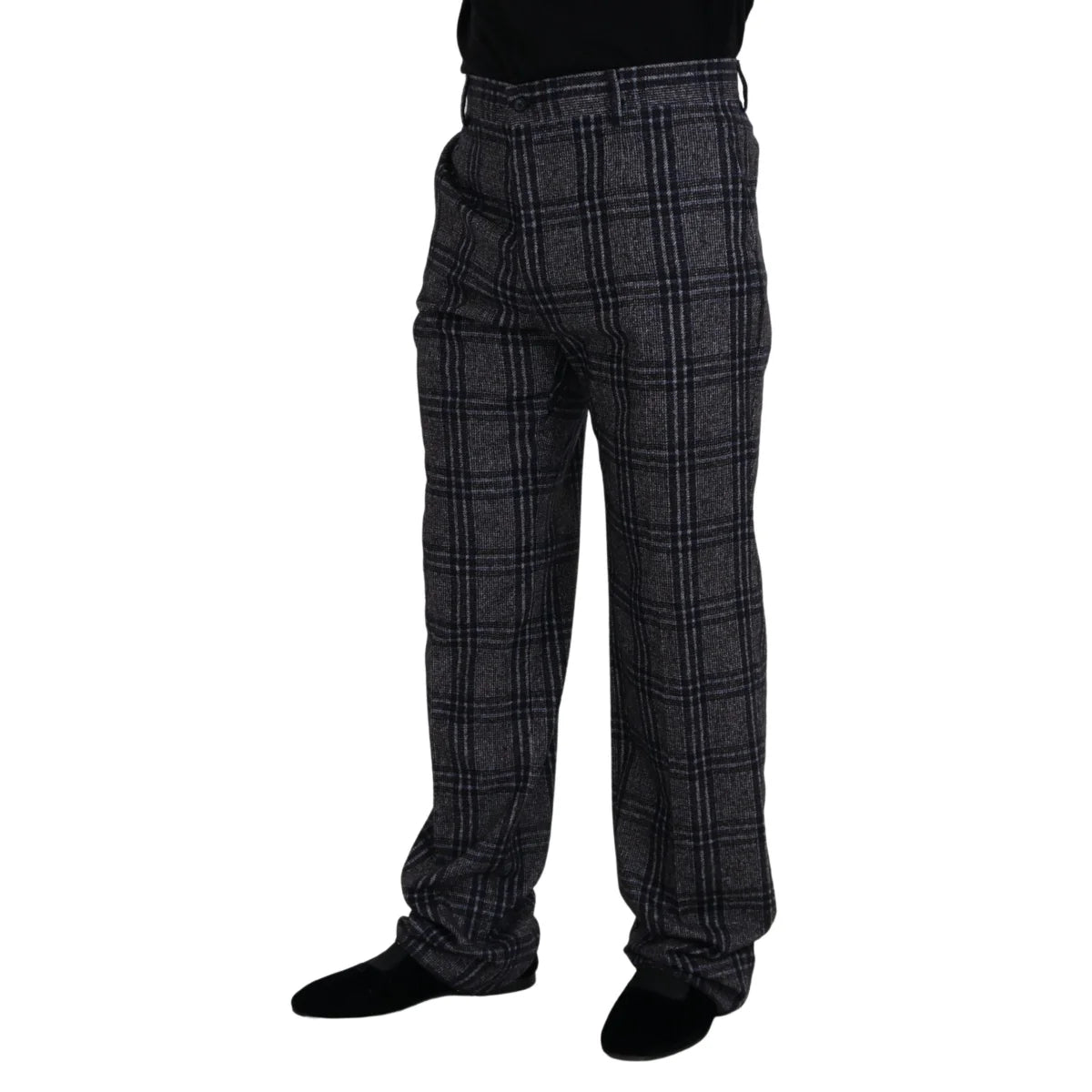 Showstopping Dolce Gabbana Gray Checkered Pants &