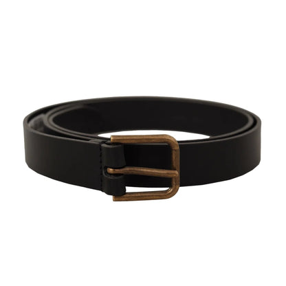 Showstopping Dolce Gabbana Leather Belt With Metal Buckle &