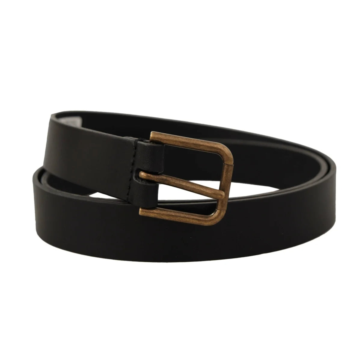 Showstopping Dolce Gabbana Leather Belt With Metal Buckle &