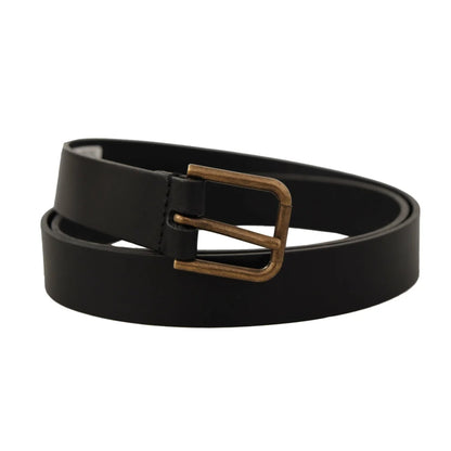 Showstopping Dolce Gabbana Leather Belt With Metal Buckle &