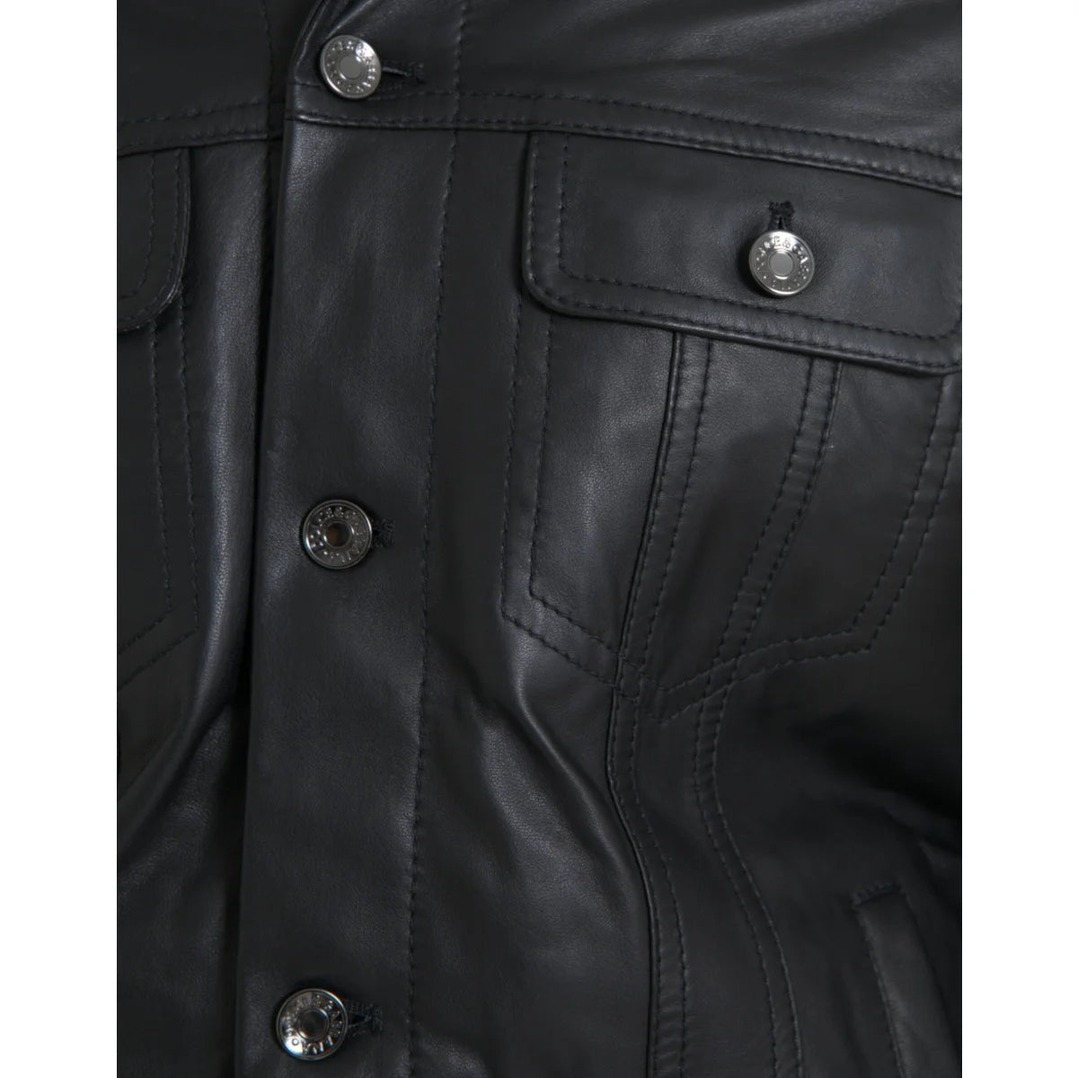 Showstopping Dolce Gabbana Leather Biker Jacket with Luxe Fur Collar &
