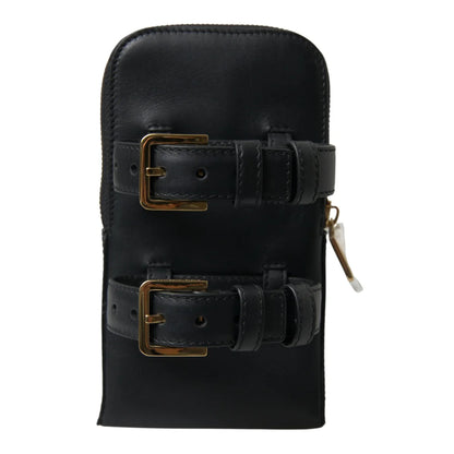 Showstopping Dolce Gabbana Leather Bracelet Bag with Double Belt Strap &