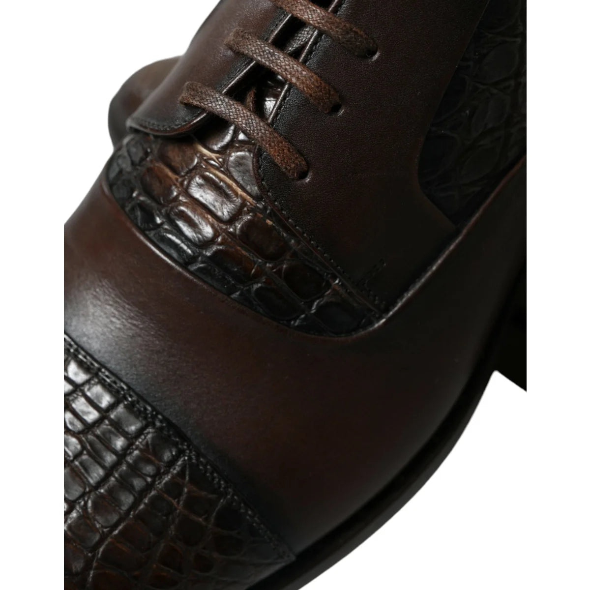 Showstopping Dolce & Gabbana Textured Leather Oxford Dress Shoes