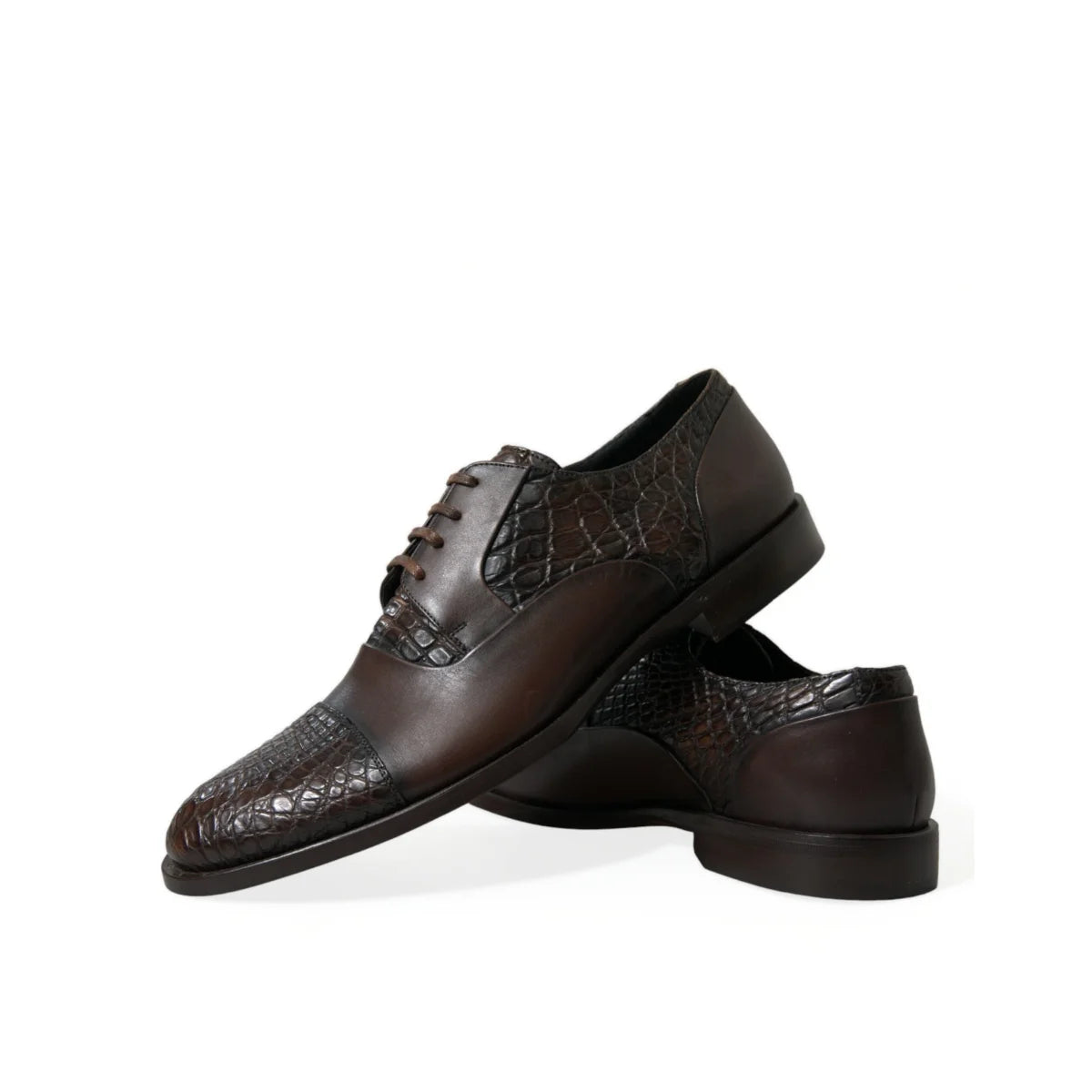 Showstopping Dolce & Gabbana Textured Leather Oxford Dress Shoes
