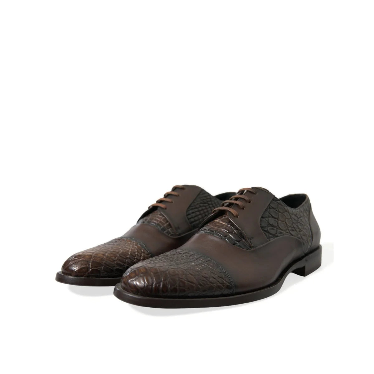 Showstopping Dolce & Gabbana Textured Leather Oxford Dress Shoes