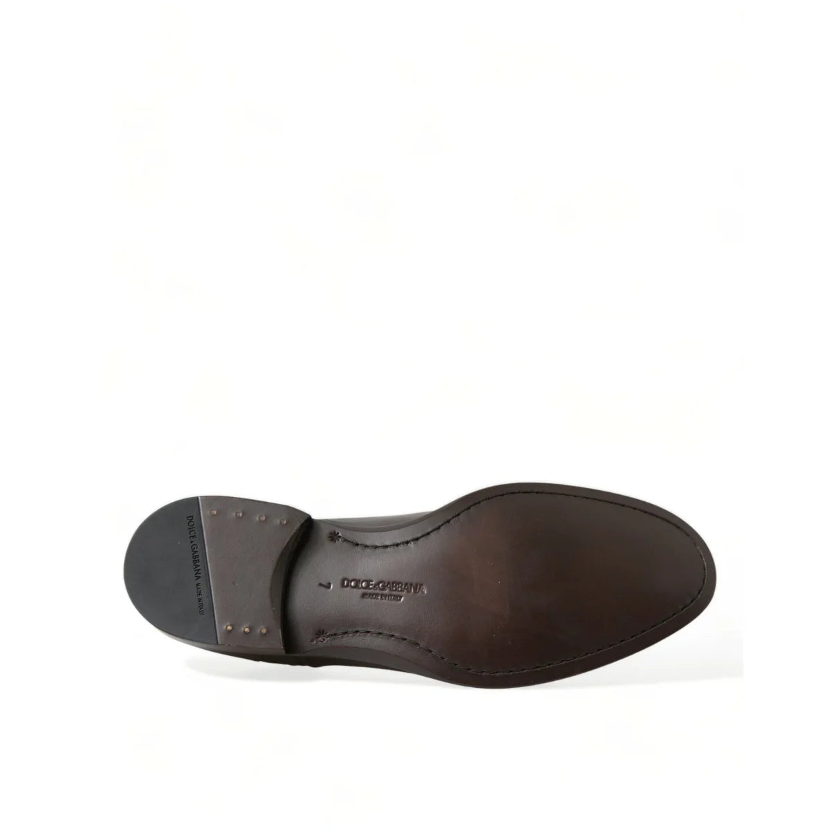 Showstopping Dolce & Gabbana Textured Leather Oxford Dress Shoes