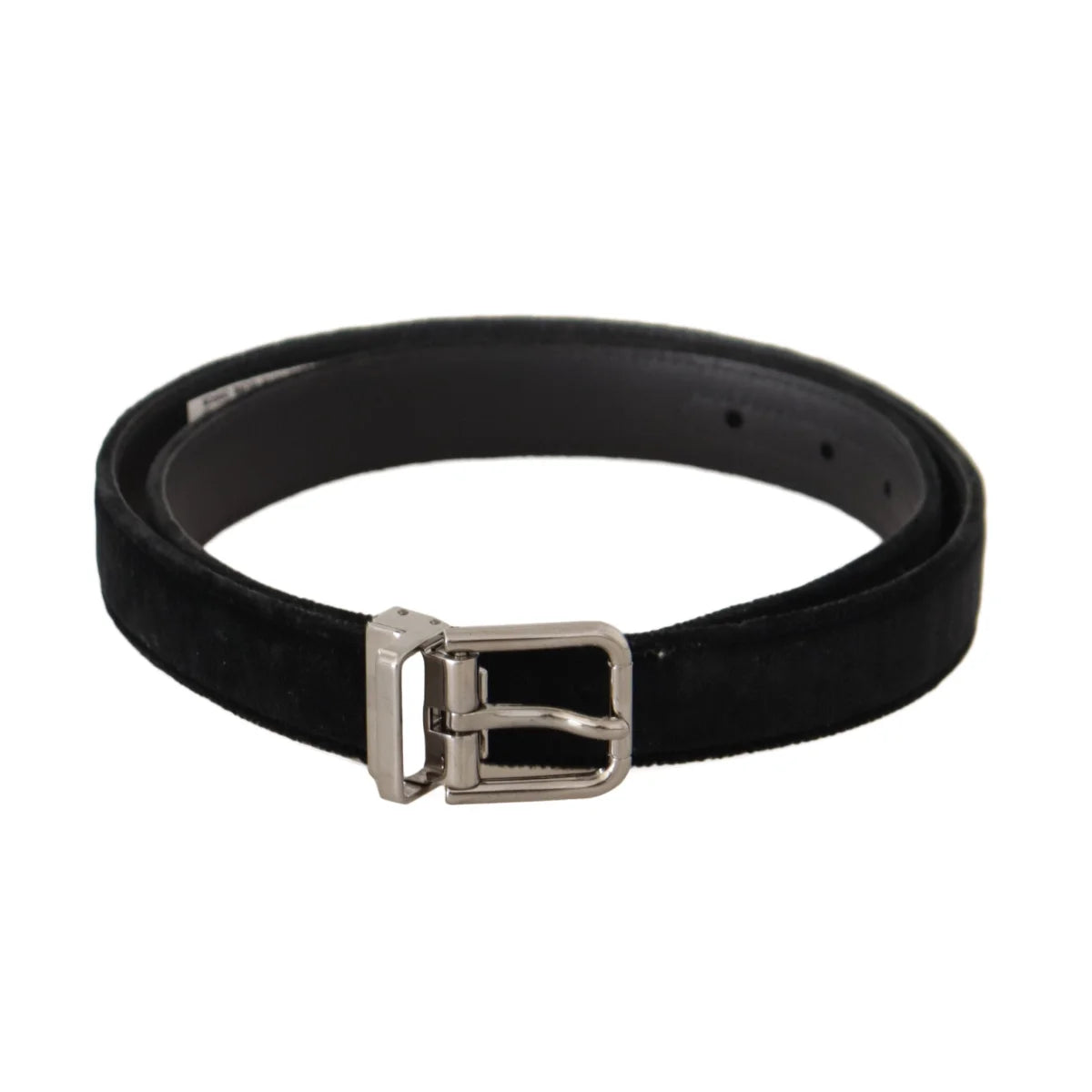 Showstopping Dolce and Gabbana Velvet Dress Belt with Iconic Buckle &