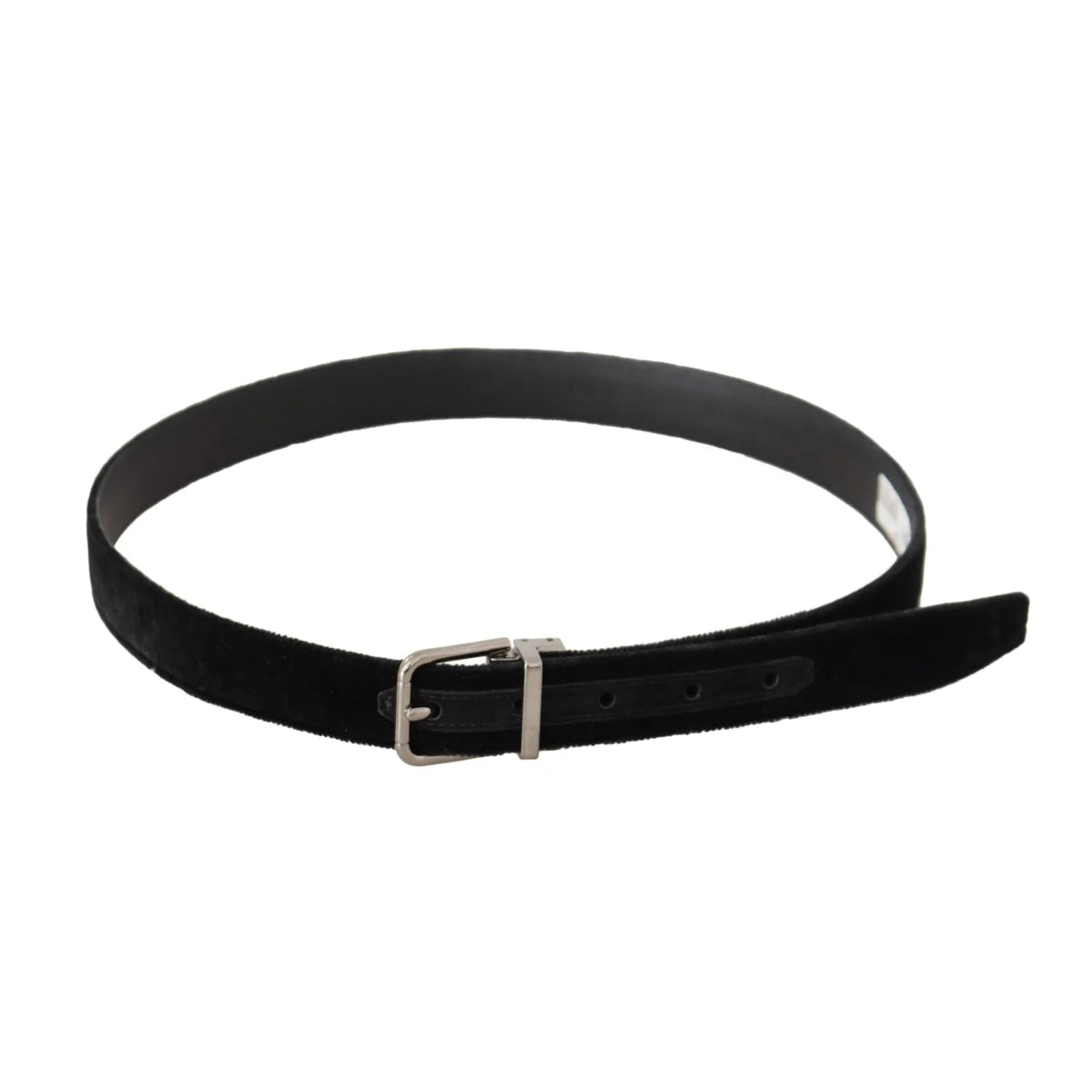 Showstopping Dolce and Gabbana Velvet Dress Belt with Iconic Buckle &