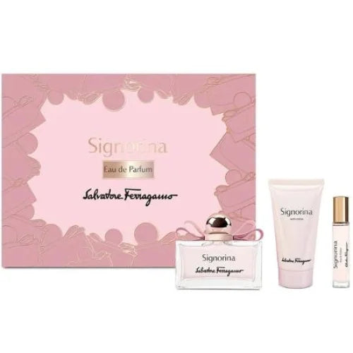 Signorina Eau De Parfum 3 Piece Gift Set for Women Women’s Sets Salvatore Ferragamo