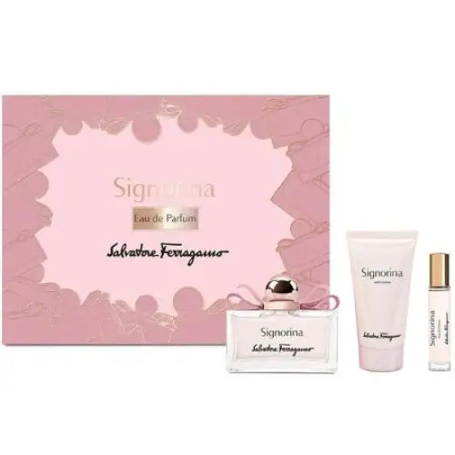 Embrace Elegance with the Signorina Eau 3 Piece Gift Set Women’s Sets Salvatore Ferragamo