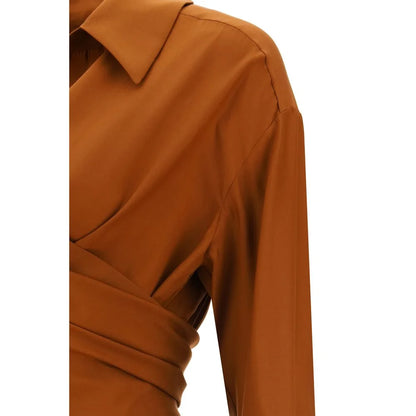 Silk Sabinas Shirt with Iconic Brand Signature Engraved Buttons GAUGE81