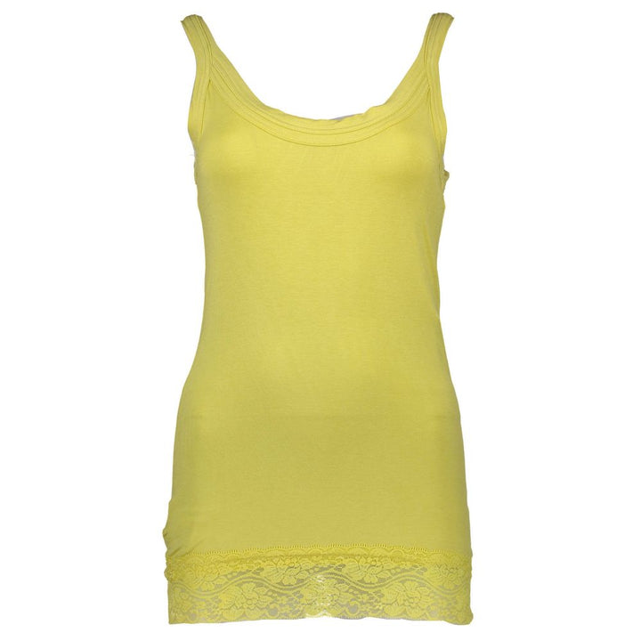 Silvian Heach - Giallo Cotton Women T-Shirt