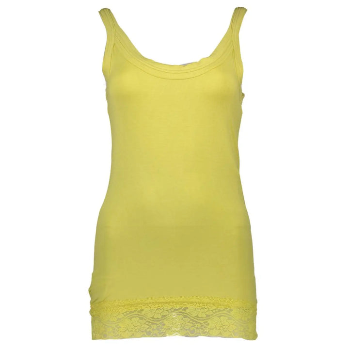Silvian Heach Giallo Cotton Women T-Shirt