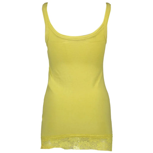 Silvian Heach Giallo Cotton Women T-Shirt