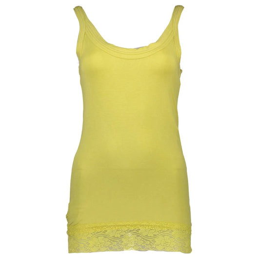 Silvian Heach Giallo Cotton Women T-Shirt