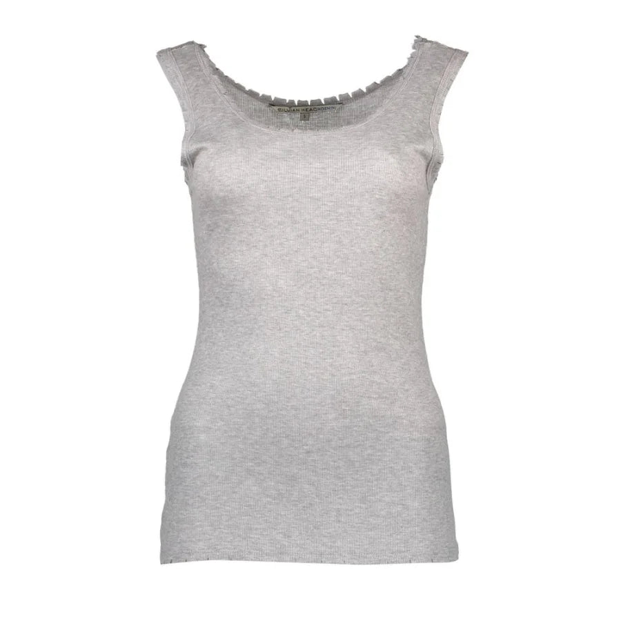Silvian Heach Grigio Viscosa Women T-Shirt