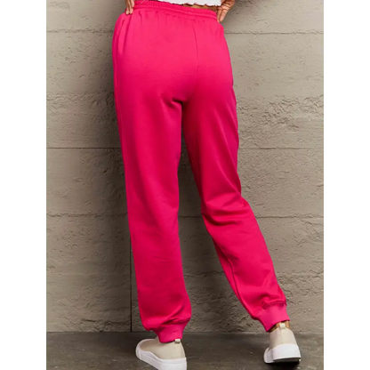 Simply Love Full Size Drawstring Sweatpants for Ultimate Comfort Trendsi