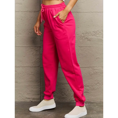 Simply Love Full Size Drawstring Sweatpants for Ultimate Comfort Trendsi