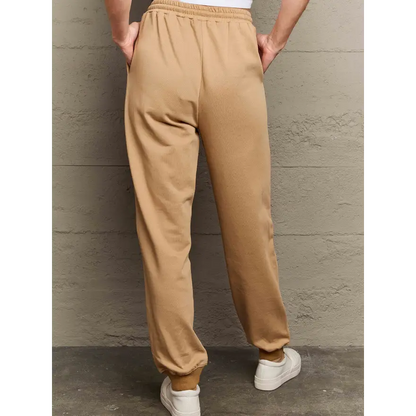 Simply Love Full Size Drawstring Sweatpants for Ultimate Comfort Trendsi