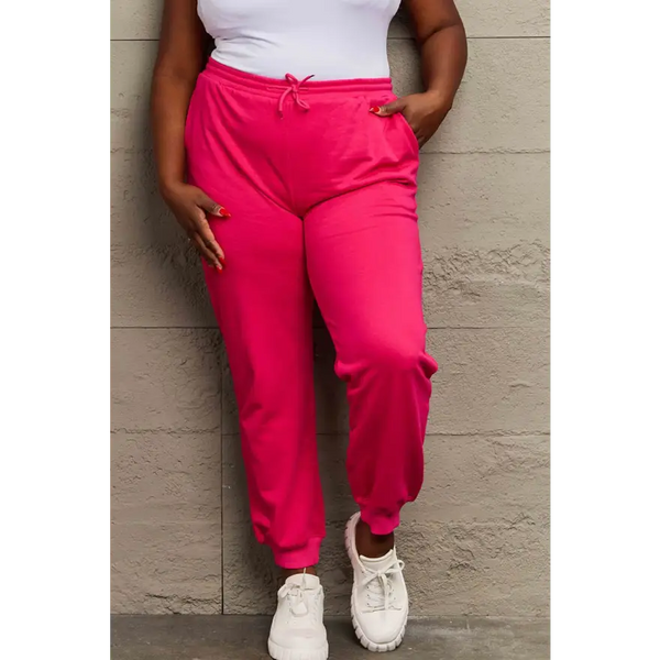 Simply Love Size Drawstring Sweatpants for Ultimate Comfort Trendsi
