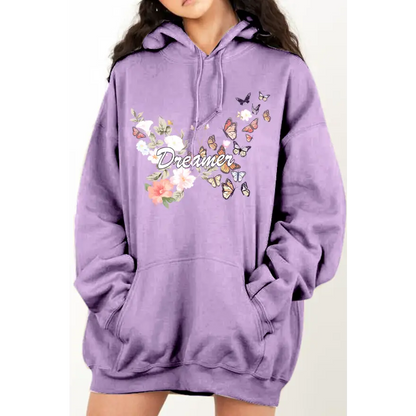 Simply Love Dropped Shoulder DREAMER Graphic Hoodie for Ultimate Comfort Clothing Tops Trendsi