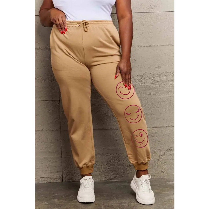 Simply Love Emoji Graphic Sweatpants Radiate Comfort and Style Trendsi