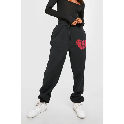 Simply Love Full Size Girl Power Graphic Sweatpants for Empowered Style Trendsi