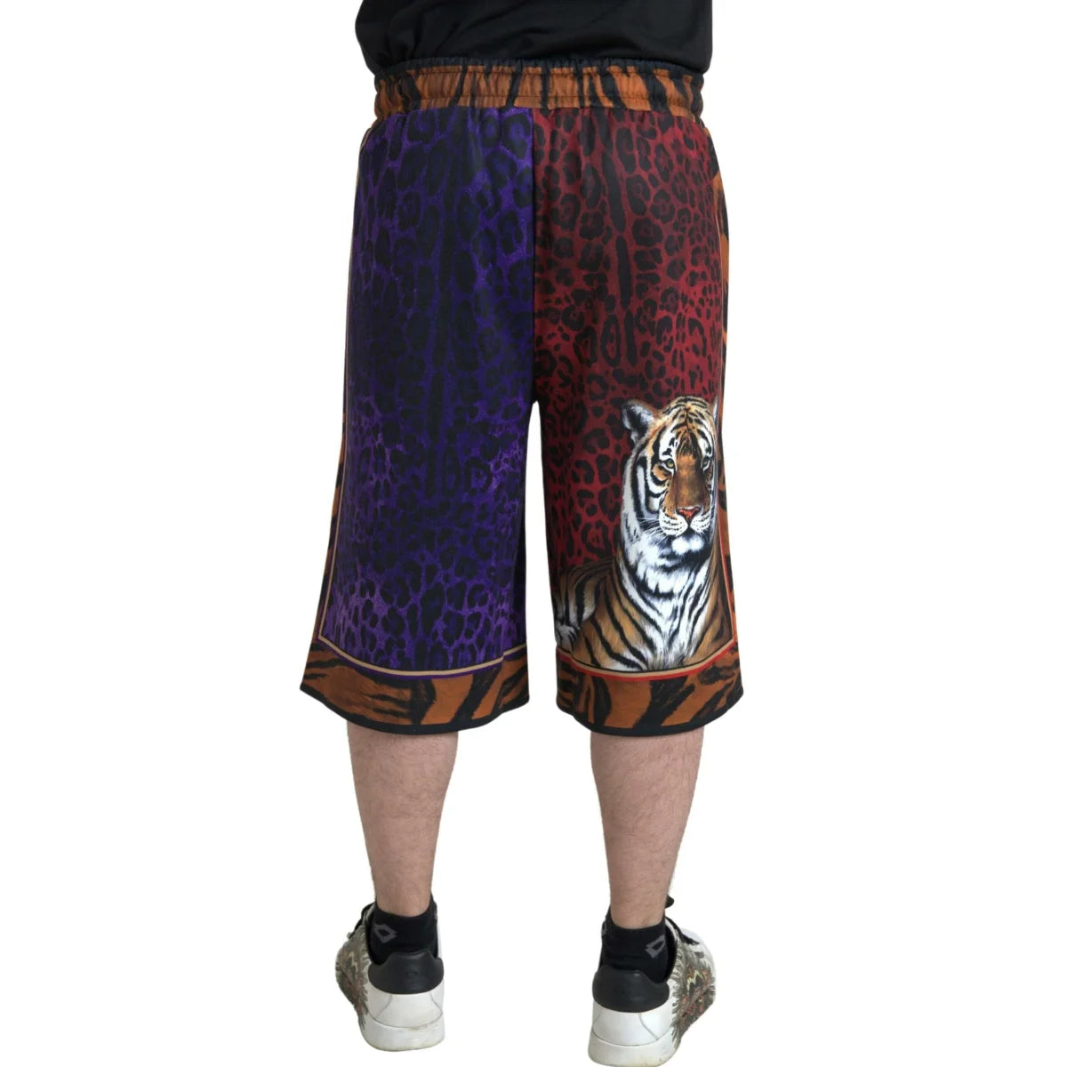 Sizzling Gabbana Animal Print Shorts Drawstring Closure Dress Summer Dolce &