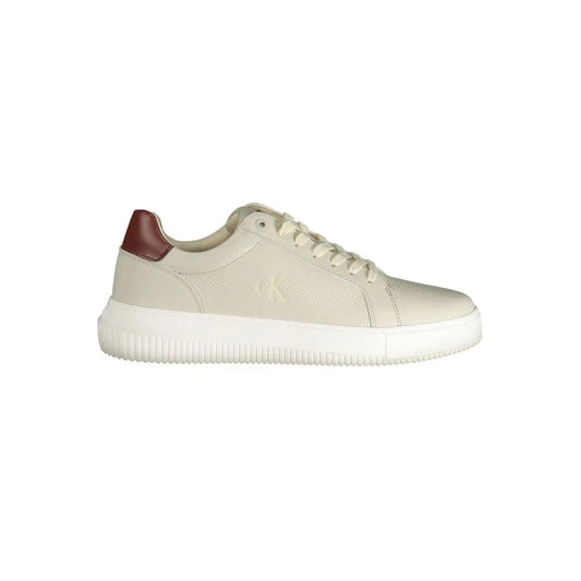 Sleek Calvin Klein Sneakers with Bold Brown Accents for Sporty Style