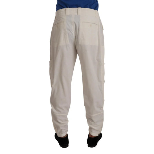 Sleek Dolce Gabbana Cargo Pants with Button Closure &