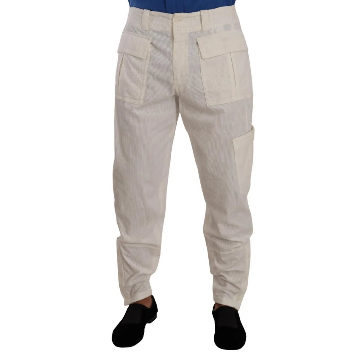 Sleek Dolce Gabbana Cargo Pants with Button Closure &