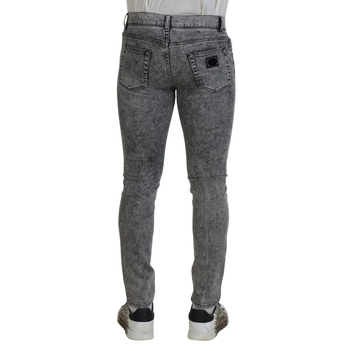 Sleek Dolce & Gabbana grey skinny jeans MainLine Authentic
