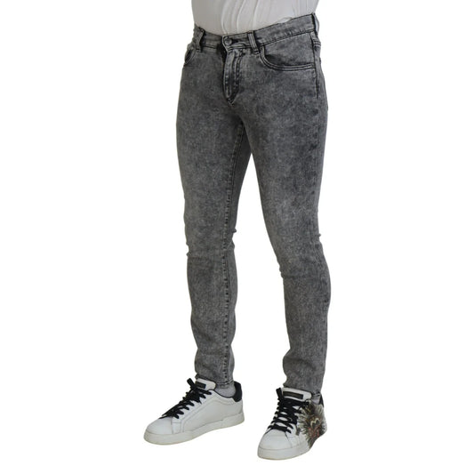 Sleek Dolce & Gabbana grey skinny jeans MainLine Authentic