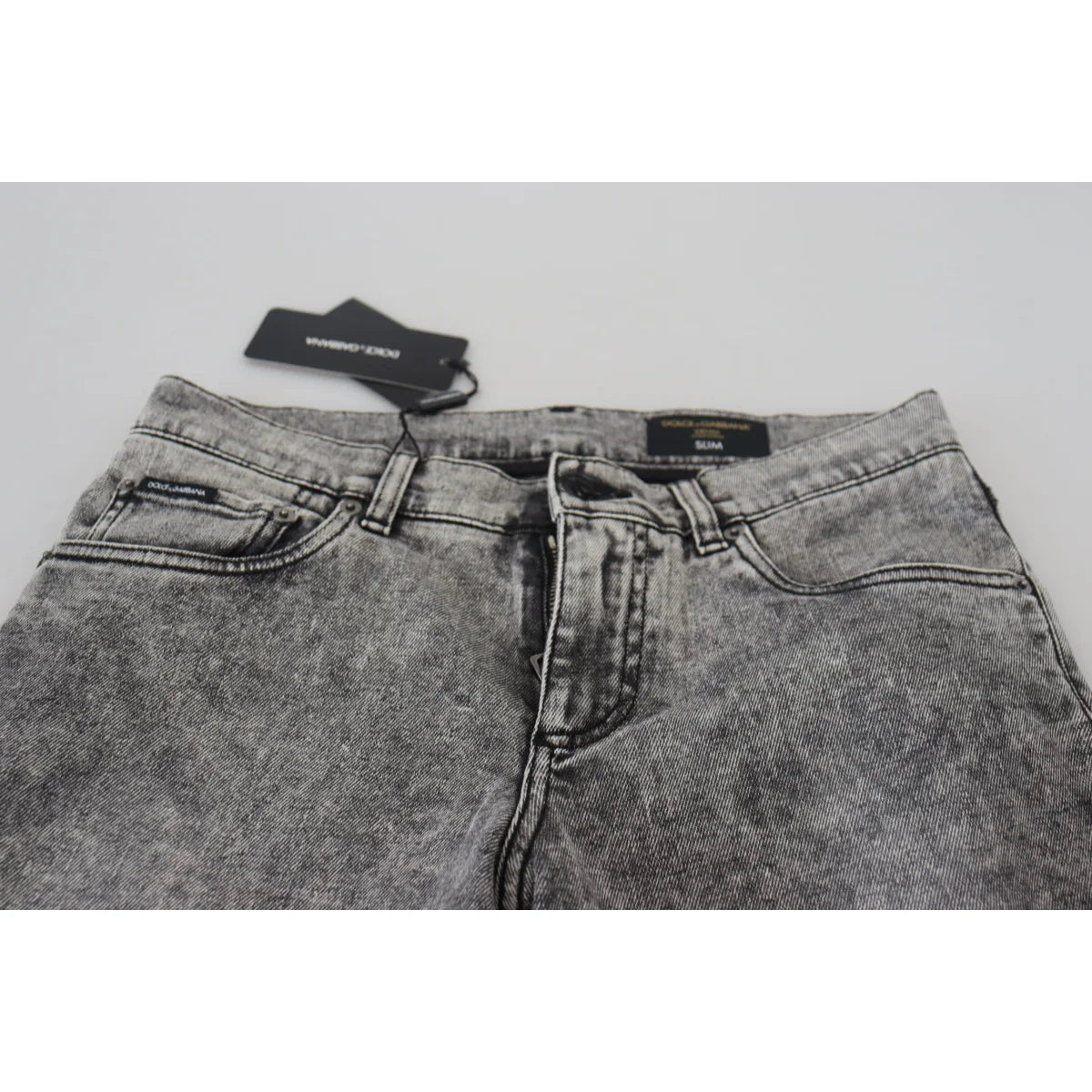 Sleek Dolce & Gabbana grey skinny jeans MainLine Authentic