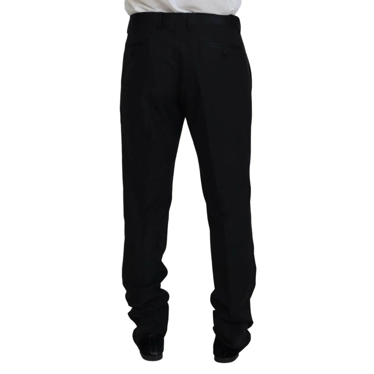 Sleek Italian Style Dolce Gabbana Slim Fit Dress Trousers &