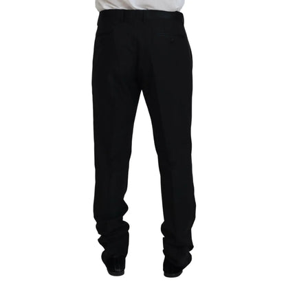 Sleek Italian Style Dolce Gabbana Slim Fit Dress Trousers &