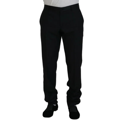 Sleek Italian Style Dolce Gabbana Slim Fit Dress Trousers &