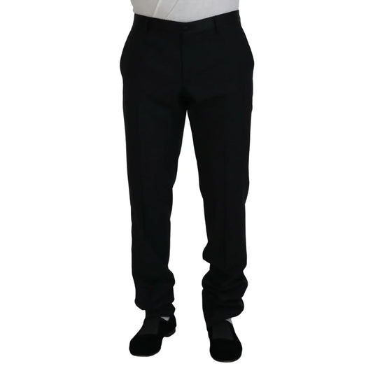 Sleek Italian Style Dolce Gabbana Slim Fit Dress Trousers &