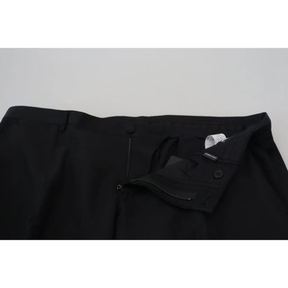 Sleek Italian Style Dolce Gabbana Slim Fit Dress Trousers &