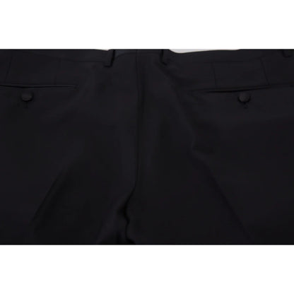 Sleek Italian Style Dolce Gabbana Slim Fit Dress Trousers &