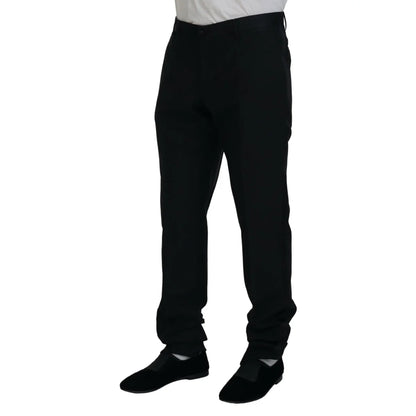 Sleek Italian Style Dolce Gabbana Slim Fit Dress Trousers &