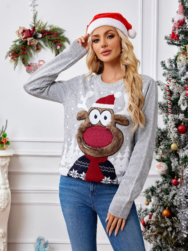 Dreamy Soft Slightly Stretchy Acrylic Sweater Clothing Tops Trendsi