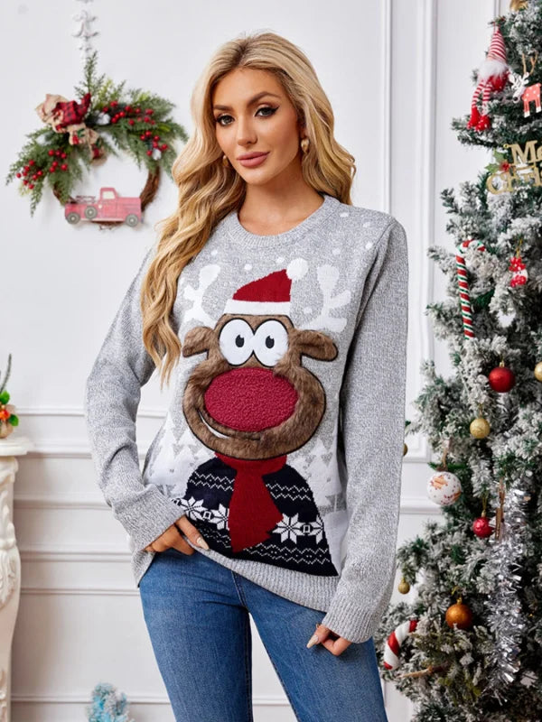 Dreamy Soft Slightly Stretchy Acrylic Sweater Clothing Tops Trendsi