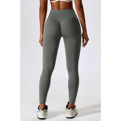 Elevate Your Workout with Slim Fit Wide Waistband Sports Leggings Trendsi