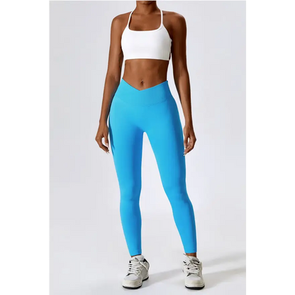 Elevate Your Workout with Slim Fit Wide Waistband Sports Leggings Trendsi