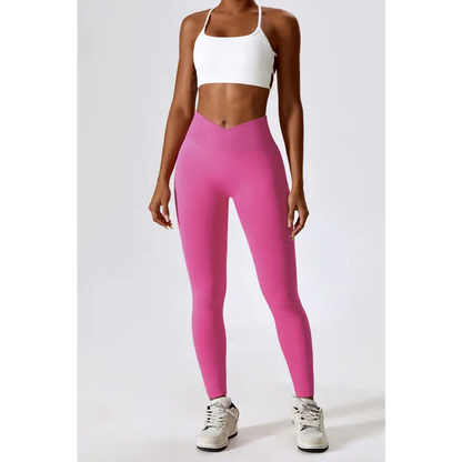 Elevate Your Workout with Slim Fit Wide Waistband Sports Leggings Trendsi