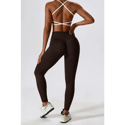 Elevate Your Workout with Slim Fit Wide Waistband Sports Leggings Trendsi