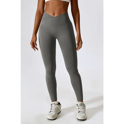 Elevate Your Workout with Slim Fit Wide Waistband Sports Leggings Trendsi