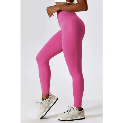 Elevate Your Workout with Slim Fit Wide Waistband Sports Leggings Trendsi